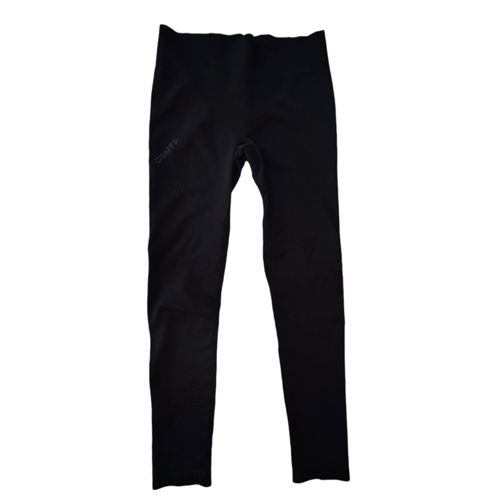 Craft Black M/L Leggings Athletic Mid Weight Stretch Workout Running Jogging